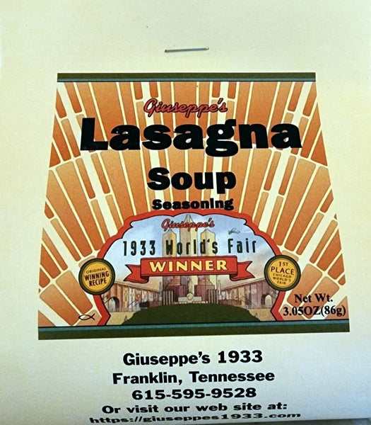 Lasagna Soup Seasoning Pack Giuseppe's 1933