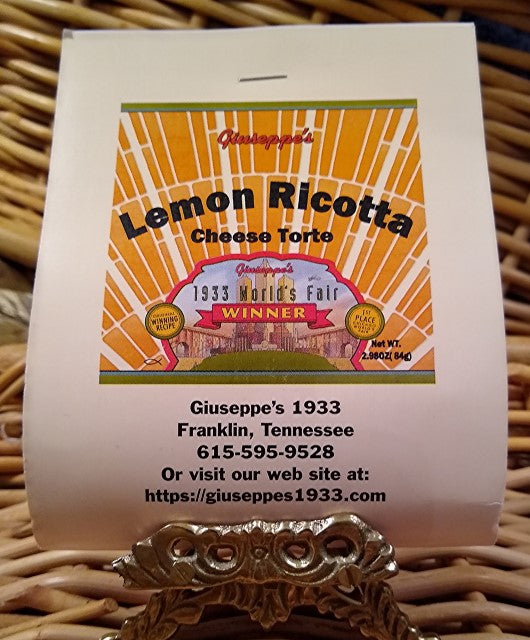 Lemon Ricotta Cheese Torte