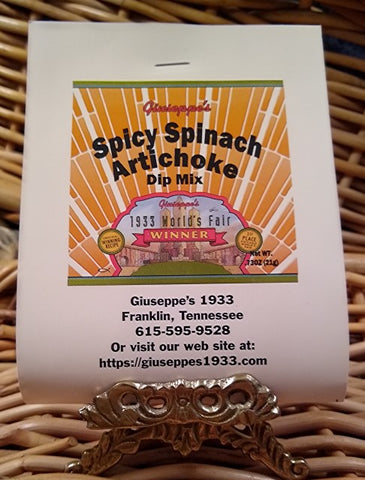 Spicy Spinach Artichoke Dip Mix