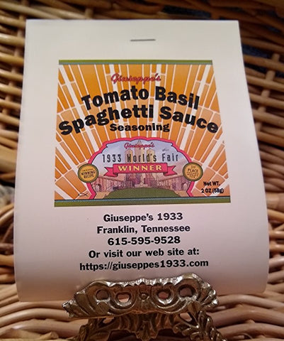 Tomato Basil Spaghetti Sauce Seasoning Pack