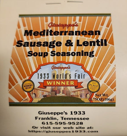 Mediterranean Lentil & Sausage Soup Seasoning